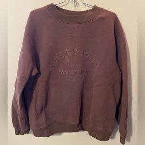 White Fox Boutique Best Of Both Oversized Sweater Chocolate